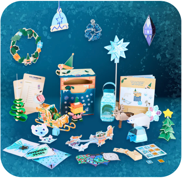 Pandacraft - Les décos givrées dès 8 ans - 24 jours = 24 activités pour créer des décorations de Noël !