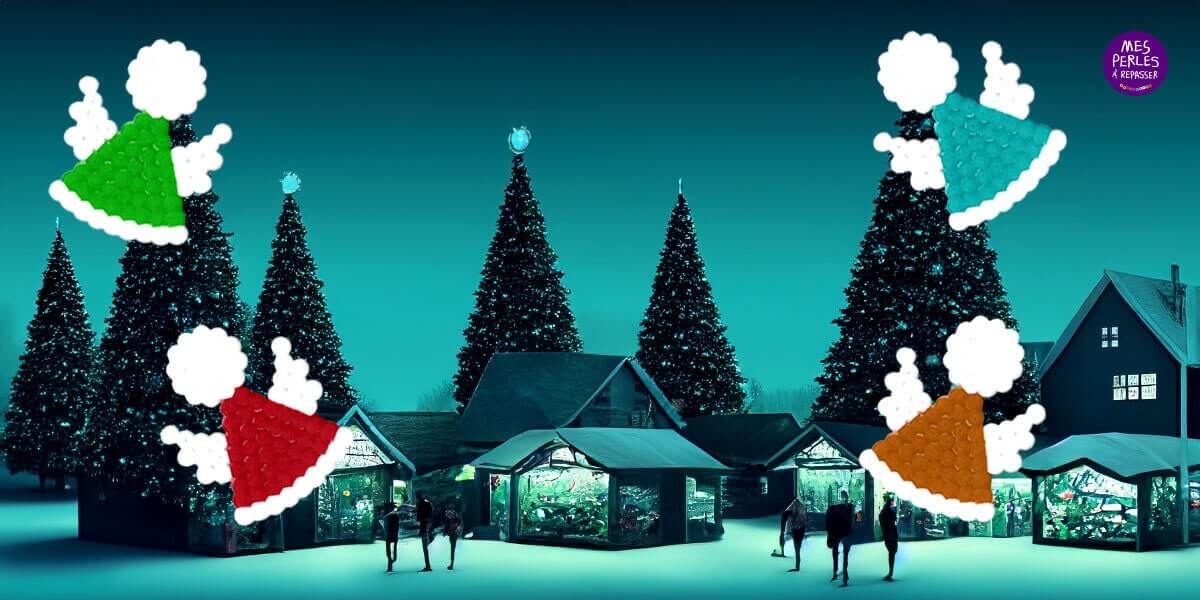 Free printable Christmas Angel perler beads pattern