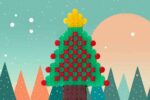 Free printable Little Christmas Tree perler beads pattern