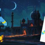 Modèle de perles à repasser - Génie d'Aladdin - PDF à imprimer - Free printable Aladdin's Genie perler beads pattern!