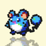 Modèle de perles à repasser - Pokemon - Marill - PDF à imprimer