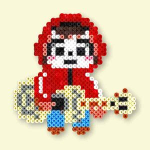 Modèle de perles à repasser - Disney Coco Miguel - PDF à imprimer - Free printable Disney Coco - Miguel perler beads pattern! Actual size for pegboards!