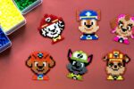 La Pat Patrouille en perles à repasser - PDF à imprimer - Free printable Paw Patrol perler beads patterns! - PDF in actual size for pegboards!