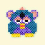 Modèle de perles à repasser - Furby - PDF à imprimer - Free printable Furby perler beads pattern! Actual size for pegboards!