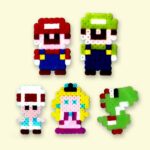 Modèle de perles à repasser - Personnages Super Mario - PDF à imprimer - Free printable Super Mario Characters perler beads pattern!