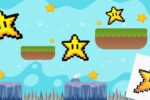 Modèle de perles à repasser Super Mario à imprimer - Super Star - Super Étoile - Easy & Free printable Super Mario Super Star perler beads pattern! Actual size for pegboards!