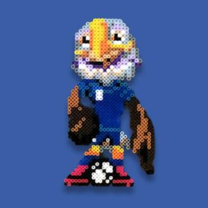 Modèle perles à repasser FIFA 2026 à imprimer gratuit - Coupe du Monde de Football - Crée ta mascotte USA pour ta déco 100% foot ! Free printable 2026 FIFA World Cup - USA Mascot - perler beads patterns