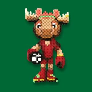 Modèle perles à repasser FIFA 2026 à imprimer gratuit - Coupe du Monde de Football - Crée ta mascotte Canada pour ta déco 100% foot ! Free printable 2026 FIFA World Cup - Canada Mascot - perler beads patterns