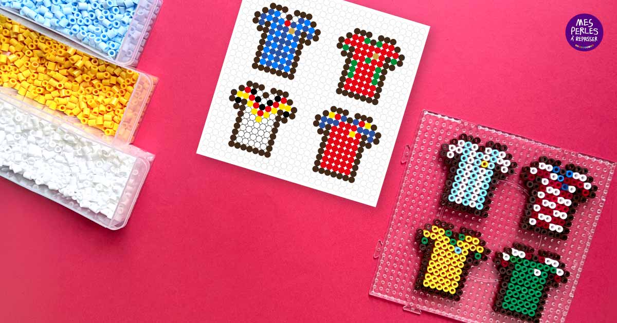 Modèle perles à repasser FIFA 2026 à imprimer gratuit - Coupe du Monde de Football - Crée le marillot de ton équipe FIFA pour ta déco 100% foot ! Free printable 2026 FIFA World Cup - Soccer Jersey - perler beads patterns
