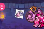 Modèle de perles à repasser Pokémon à imprimer en PDF - Forgelina - Easy & Free printable Pokemon Tinkaton perler beads pattern! Actual size for pegboards!