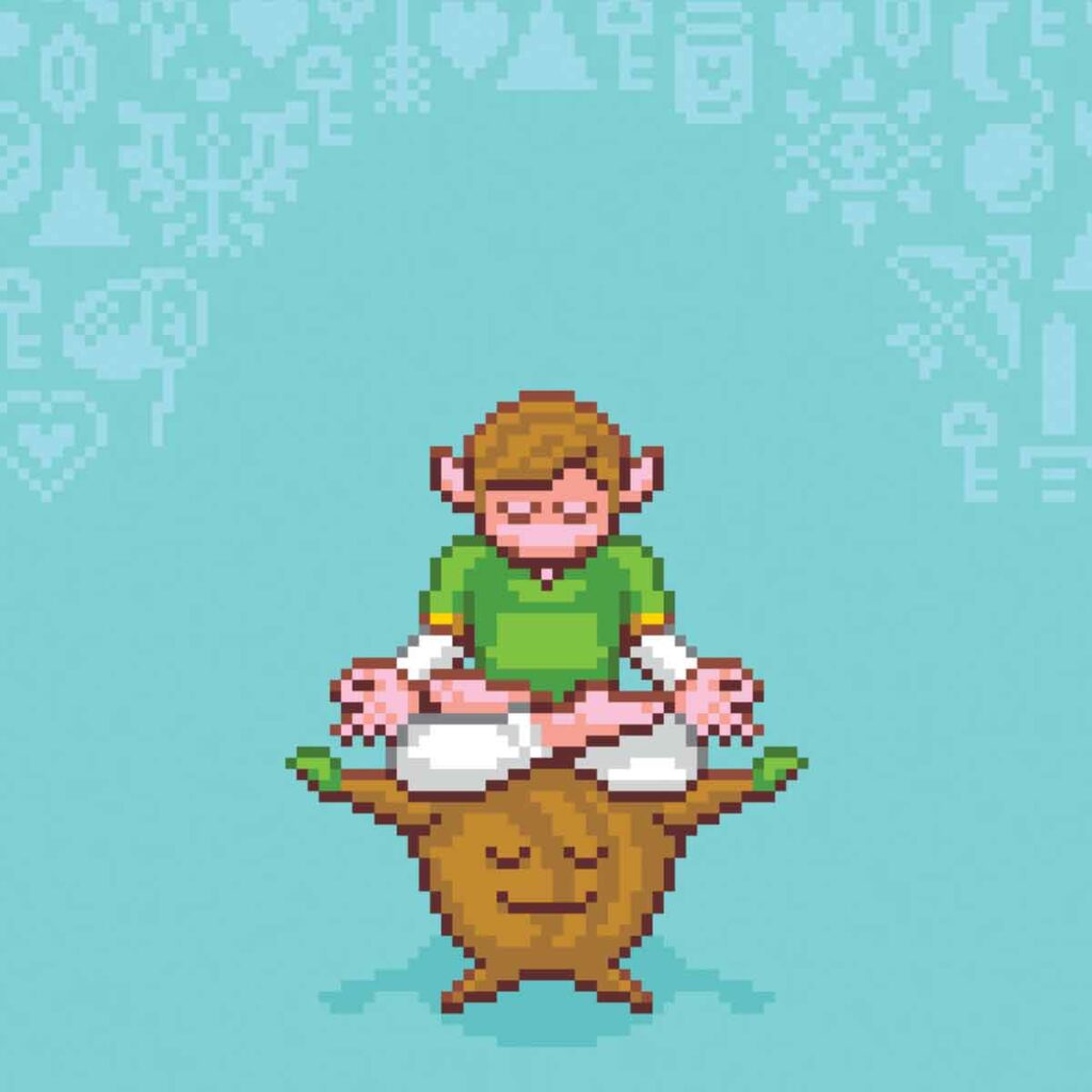 Pixel Art - Jude Buffum - Link Zelda - Pause Serie