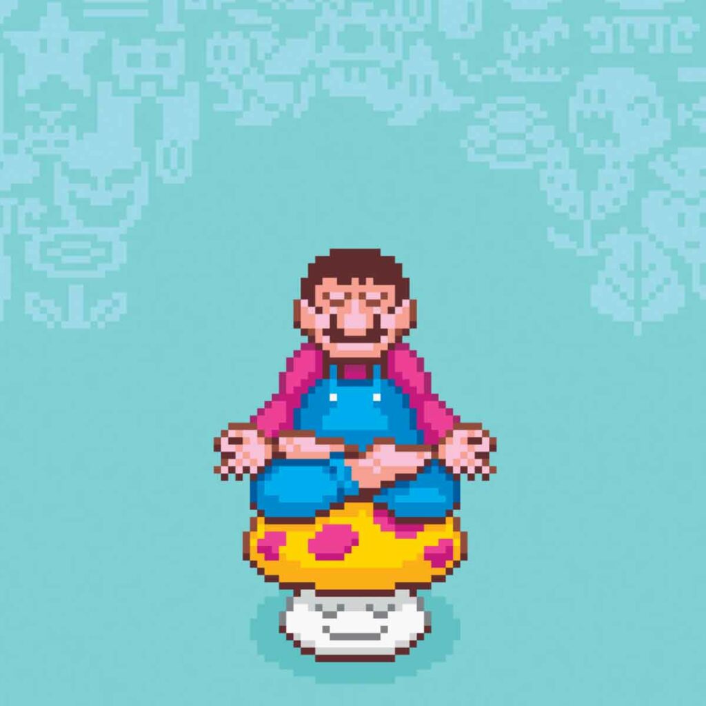 Pixel Art - Jude Buffum - Mario - Pause Serie