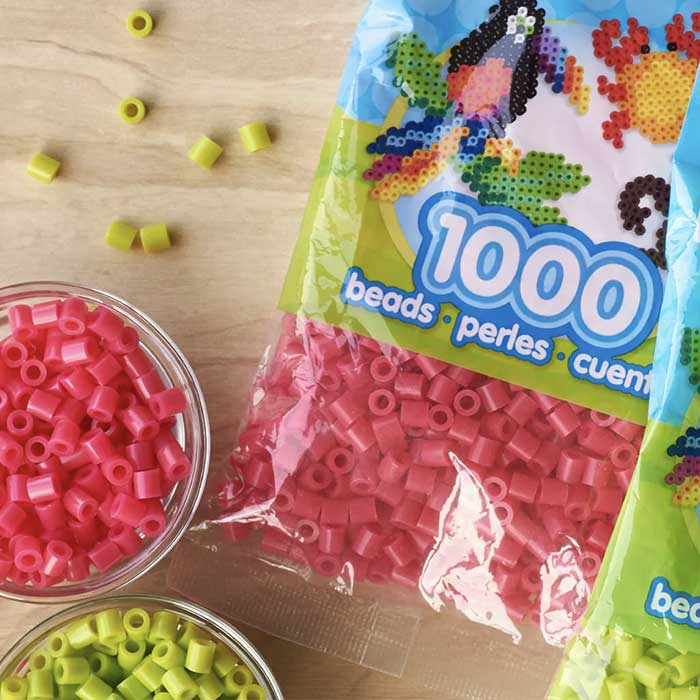 Perler beads for creative activities and pixel art